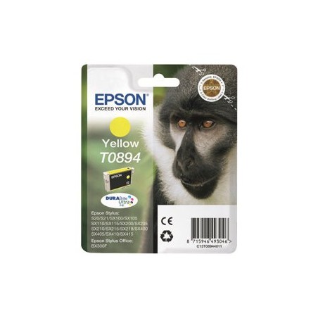 EPSON C13T08944011 Tusz Epson T0894 yellow DURABrite 3.5ml Stylus S20/SX100/SX105/SX200/SX20