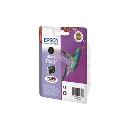 EPSON C13T08014011 Tusz Epson T0801 black Stylus photo R265/285/360,RX560/585/685
