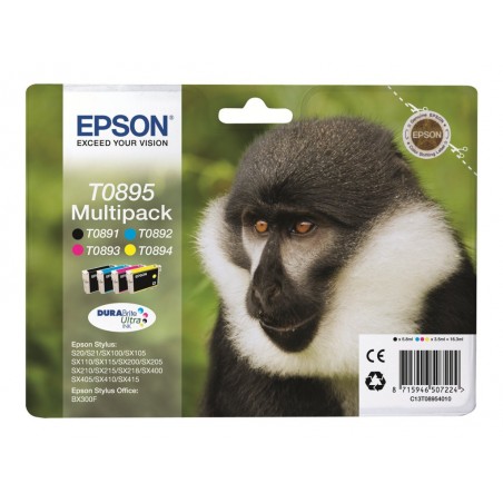 EPSON C13T08954010 Zestaw Epson T0895 CMYK MultiPack DURABrite Stylus SX100