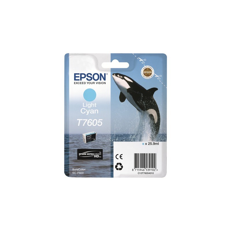 EPSON C13T76054010 Tusz Epson Singlepack light cyan SureColor SC-P600