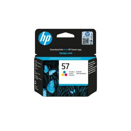 HP 57 original ink cartridge tri-colour high capacity 17ml 500 pages 1-pack