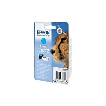 EPSON C13T07124012 Tusz Epson T0712 cyan DURABrite Stylus D78/92/120/DX4000/4050/4400/4450/500...