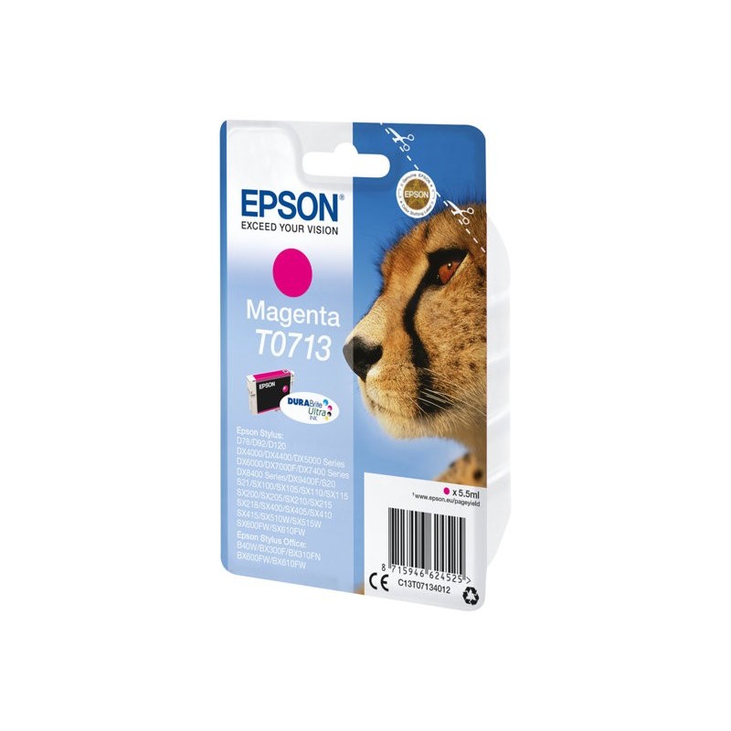 EPSON C13T07134012 Tusz Epson T0713 magenta DURABrite Stylus D78/92/120/DX4000/4050/4400/4450/...