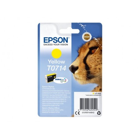 EPSON T0714 ink cartridge yellow standard capacity 5.5ml 1-pack RF-AM blister