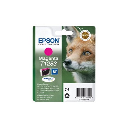 EPSON C13T12834012 Tusz Epson T1283 magenta Stylus S22/SX125/SX425W/BX305F EPSON C13T12834012 Tusz Epson T1283 magenta Stylus S22/SX125/SX425W/BX305F