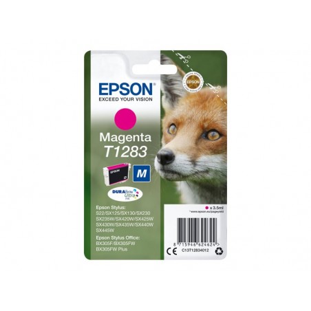 EPSON C13T12834012 Tusz Epson T1283 magenta Stylus S22/SX125/SX425W/BX305F EPSON C13T12834012 Tusz Epson T1283 magenta Stylus S22/SX125/SX425W/BX305F
