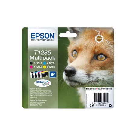EPSON C13T12854012 Tusz Epson T1285 Multi Pack Stylus S22/SX125/SX425W/BX305F EPSON C13T12854012 Tusz Epson T1285 Multi Pack Stylus S22/SX125/SX425W/BX305F