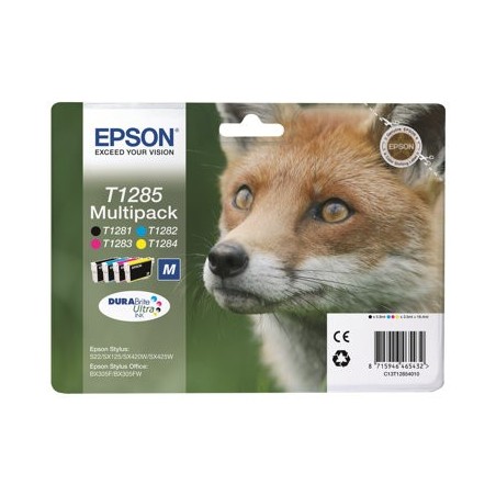 EPSON C13T12854012 Tusz Epson T1285 Multi Pack Stylus S22/SX125/SX425W/BX305F EPSON C13T12854012 Tusz Epson T1285 Multi Pack Stylus S22/SX125/SX425W/BX305F