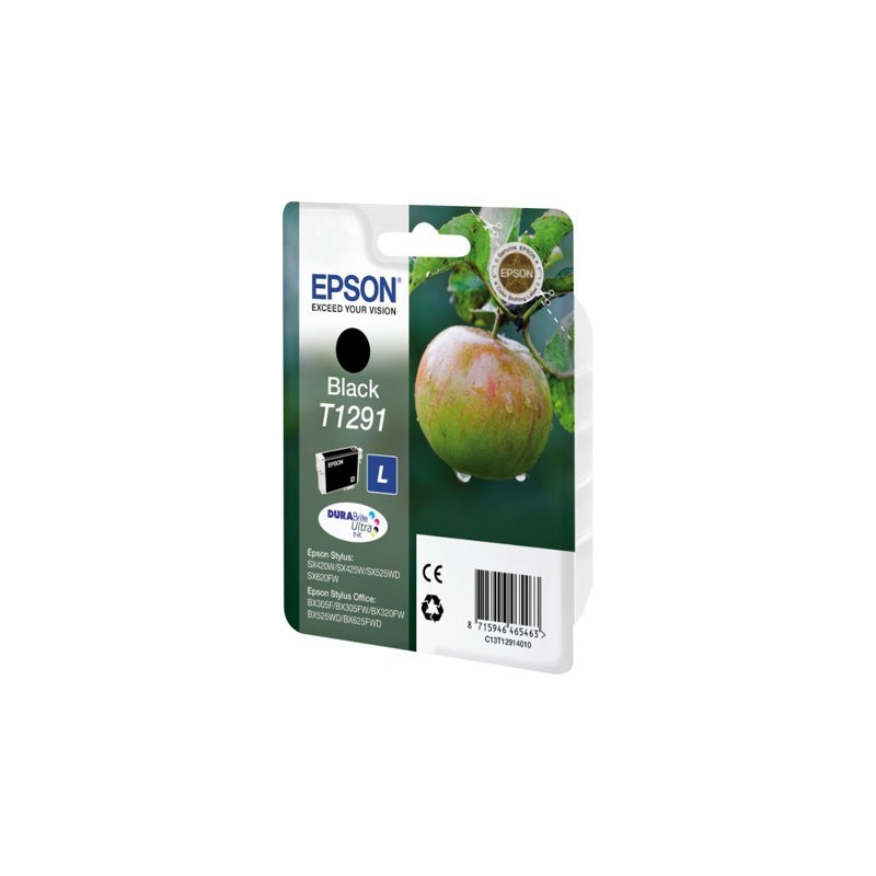 EPSON C13T12914012 Tusz Epson T1291 black Stylus SX425W/SX525WD/BX305F/BX320FW/BX625FWD