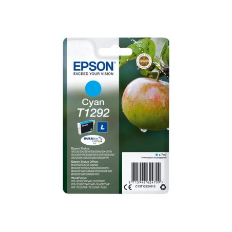 EPSON C13T12924012 Tusz Epson T1292 cyan Stylus SX425W/SX525WD/BX305F/BX320FW/BX625FWD