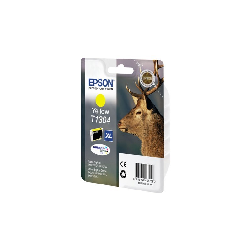 EPSON C13T13044012 Tusz Epson T1304 yellow Stylus SX525WD/BX305F/BX320FW/BX625FWD
