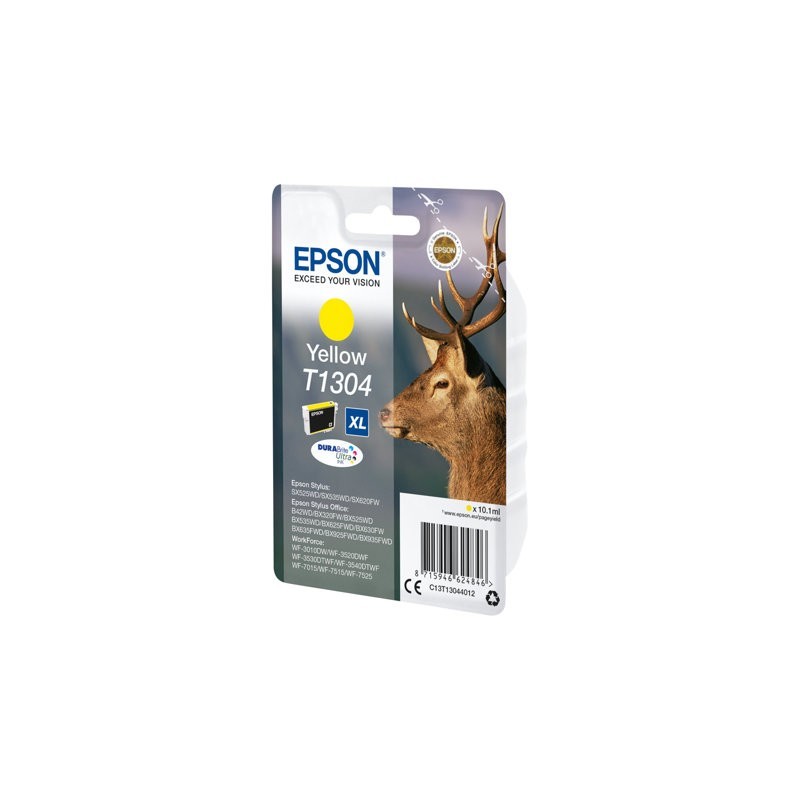 EPSON C13T13044012 Tusz Epson T1304 yellow Stylus SX525WD/BX305F/BX320FW/BX625FWD