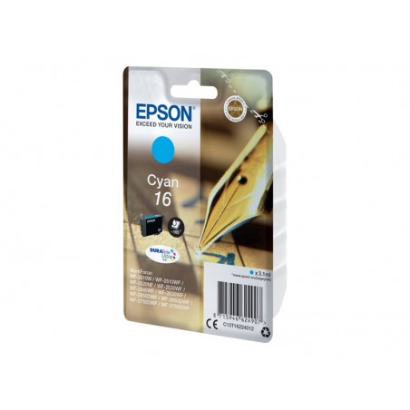 EPSON C13T16224012 Tusz Epson T1622 cyan DURABrite 3,1 ml WF-2010/25x0