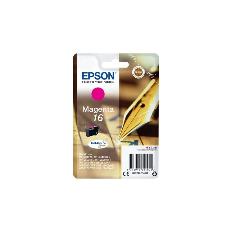 EPSON C13T16234012 Tusz Epson T1623 magenta DURABrite 3,1 ml WF-2010/25x0