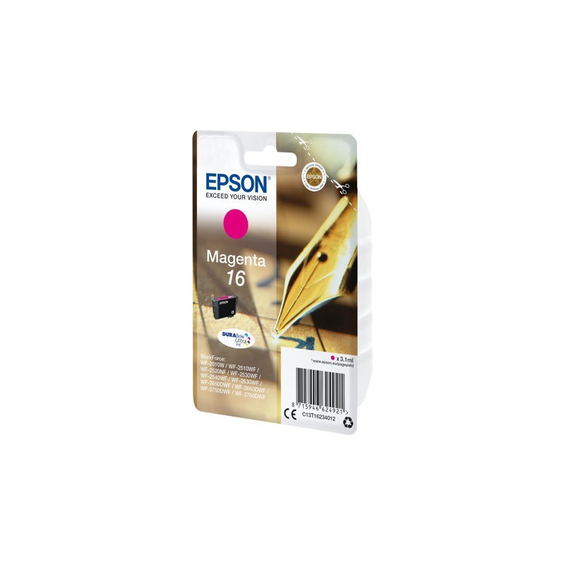 EPSON C13T16234012 Tusz Epson T1623 magenta DURABrite 3,1 ml WF-2010/25x0