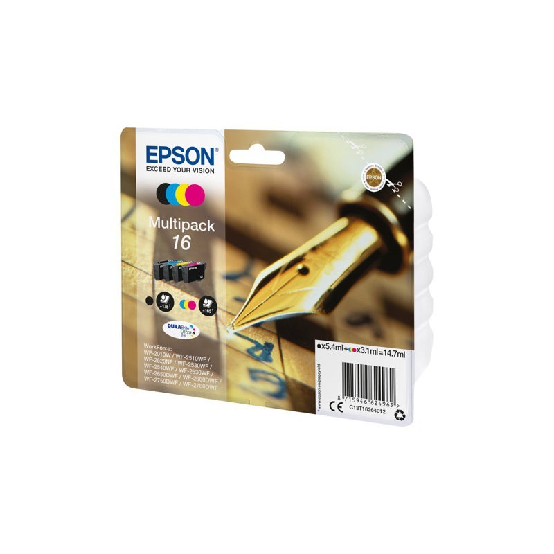 EPSON C13T16264012 Zestaw Epson T1626 CMYK Multi Pack WF-2010/25x0