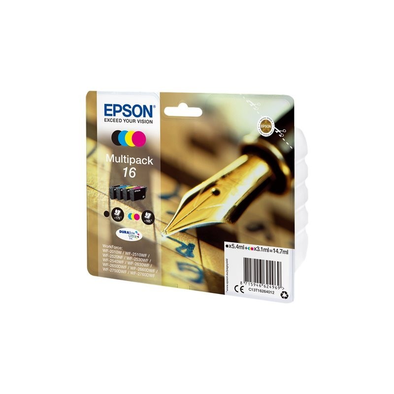 EPSON C13T16264012 Zestaw Epson T1626 CMYK Multi Pack WF-2010/25x0
