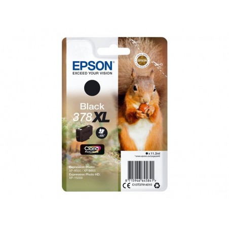 EPSON C13T37914010 Tusz Epson black 378XL 11.2ml Claria photo HD