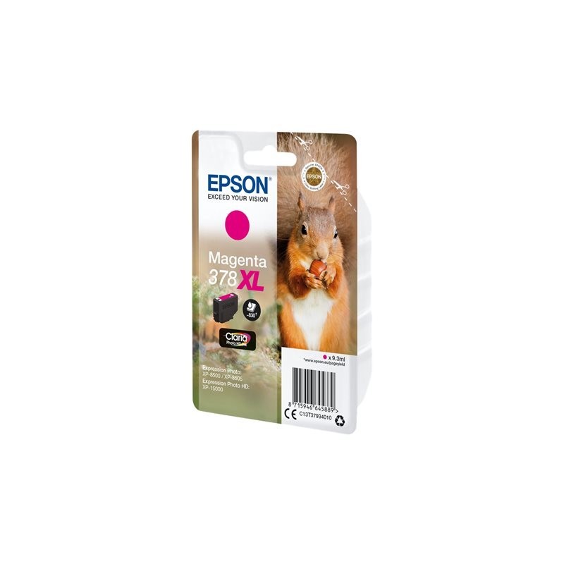 EPSON C13T37934010 Tusz Epson magenta 378XL 9.3 ml Claria photo HD