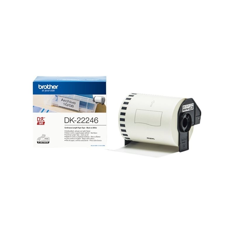 BROTHER DK22246 Brother etykiety Length free Paper 103mm x 30.48m BROTHER DK22246 Brother etykiety Length free Paper 103mm x 30.48m