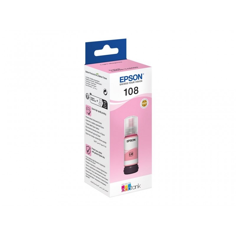 EPSON 108 EcoTank Light Magenta Ink Bottle