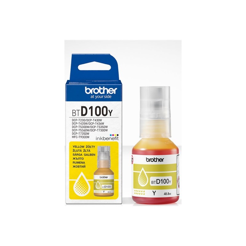 BROTHER BTD100Y INK BOTTLE - CEE/GEN BROTHER BTD100Y INK BOTTLE - CEE/GEN