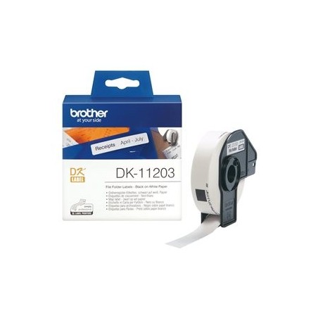 BROTHER DK11203 Brother mappa gerinc cimke 17x54mm, 300/tekercs BROTHER DK11203 Brother mappa gerinc cimke 17x54mm, 300/tekercs
