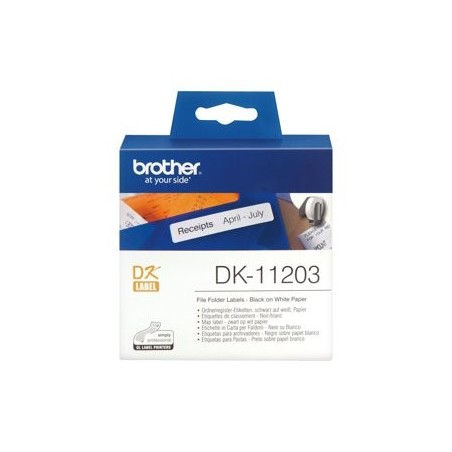 BROTHER DK11203 Brother mappa gerinc cimke 17x54mm, 300/tekercs BROTHER DK11203 Brother mappa gerinc cimke 17x54mm, 300/tekercs