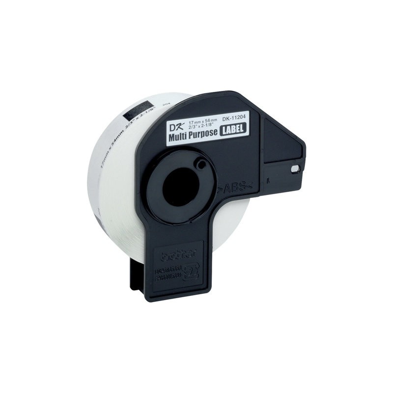 BROTHER DK11204 Taśma Brother samoprzylepne etykiety papierowe (termiczne) 17x54mm, 400 szt. BROTHER DK11204 Taśma Brother samoprzylepne etykiety papierowe (termiczne) 17x54mm, 400 szt.