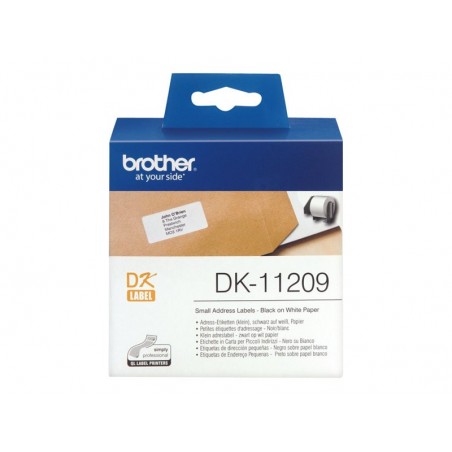 BROTHER DK11209 Taśma Brother SMALL ADDRESS LABEL 29MM X 62MM X 800 BROTHER DK11209 Taśma Brother SMALL ADDRESS LABEL 29MM X 62MM X 800