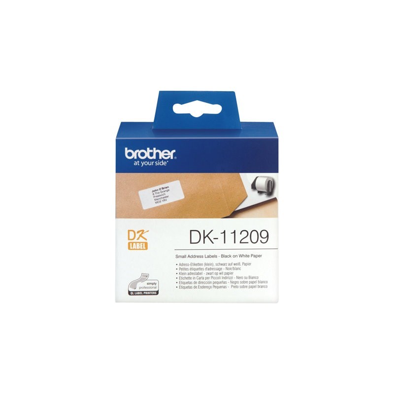 BROTHER DK11209 Taśma Brother SMALL ADDRESS LABEL 29MM X 62MM X 800 BROTHER DK11209 Taśma Brother SMALL ADDRESS LABEL 29MM X 62MM X 800