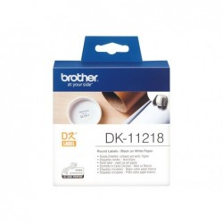 BROTHER DK11218 Taśma Brother ROUND PAPER 1 LABEL 24MM X 24MM X 1000 BROTHER DK11218 Taśma Brother ROUND PAPER 1 LABEL 24MM X 24MM X 1000