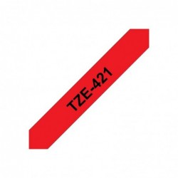 BROTHER TZe421 Taśma Brother 9mm BLACK ON RED BROTHER TZe421 Taśma Brother 9mm BLACK ON RED