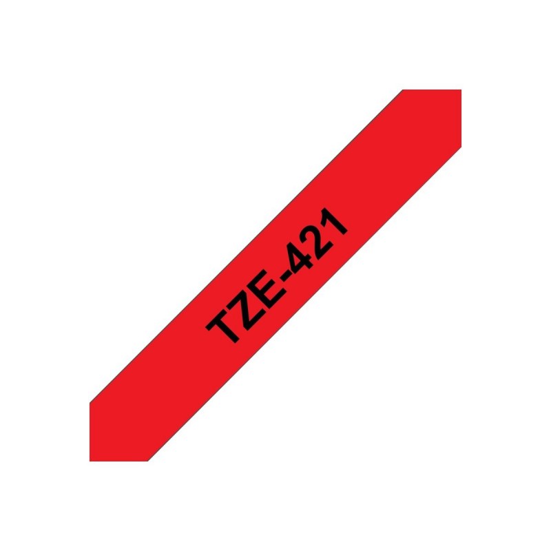 BROTHER TZe421 Taśma Brother 9mm BLACK ON RED BROTHER TZe421 Taśma Brother 9mm BLACK ON RED