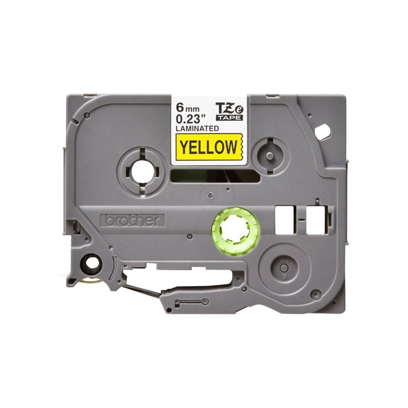 BROTHER TZe611 Taśma Brother 6mm BLACK ON YELLOW BROTHER TZe611 Taśma Brother 6mm BLACK ON YELLOW