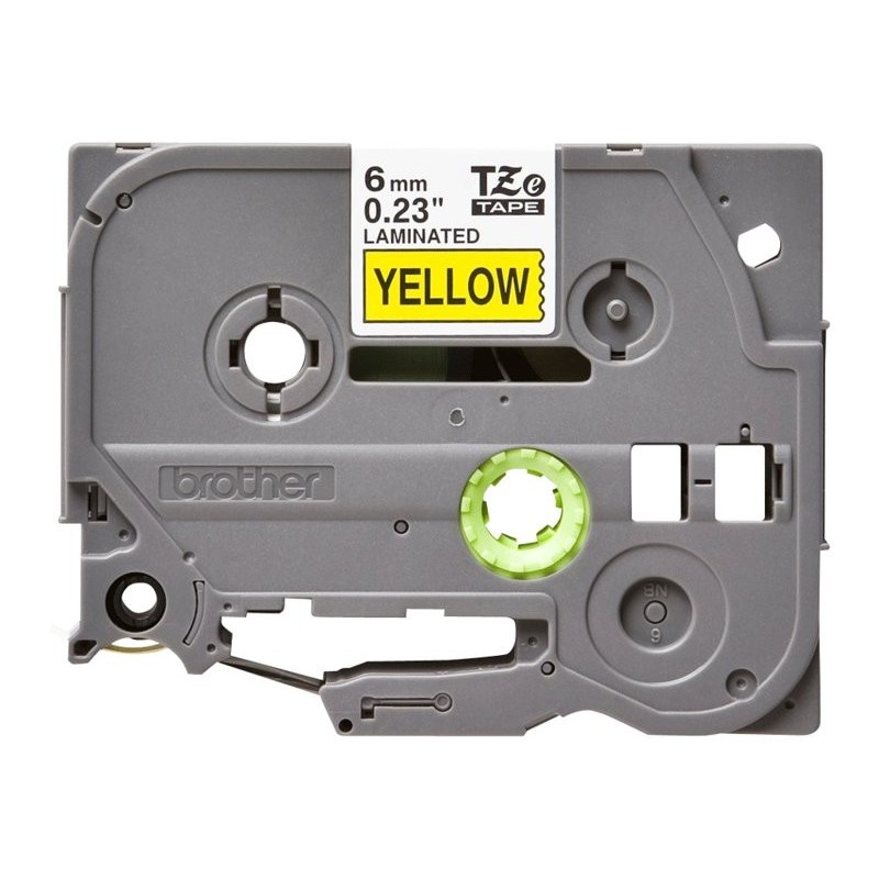 BROTHER TZe611 Taśma Brother 6mm BLACK ON YELLOW BROTHER TZe611 Taśma Brother 6mm BLACK ON YELLOW