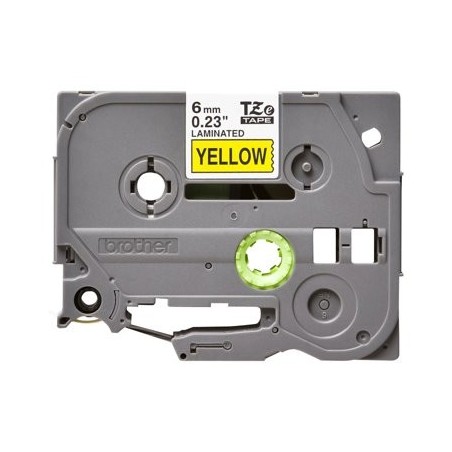 BROTHER TZe611 Taśma Brother 6mm BLACK ON YELLOW BROTHER TZe611 Taśma Brother 6mm BLACK ON YELLOW