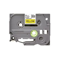 BROTHER TZe611 Taśma Brother 6mm BLACK ON YELLOW BROTHER TZe611 Taśma Brother 6mm BLACK ON YELLOW