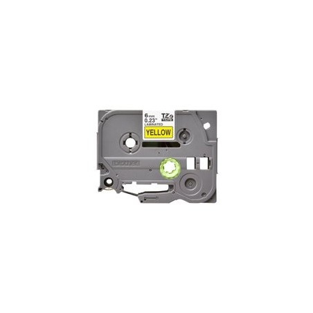 BROTHER TZe611 Taśma Brother 6mm BLACK ON YELLOW BROTHER TZe611 Taśma Brother 6mm BLACK ON YELLOW