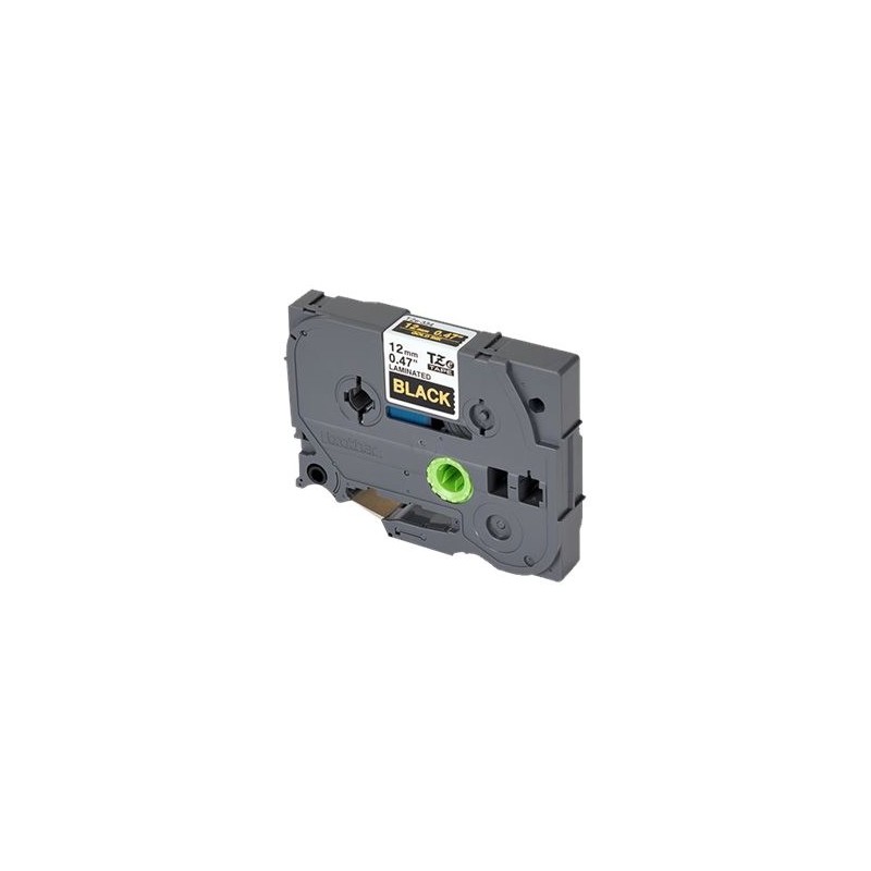 BROTHER TZE334 Taśma Brother 12mm Gold on Black BROTHER TZE334 Taśma Brother 12mm Gold on Black