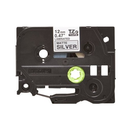 BROTHER TZEM931 Taśma Brother 12mm BLACK ON SILVER (MAT) TAPE / METALIC BROTHER TZEM931 Taśma Brother 12mm BLACK ON SILVER (MAT) TAPE / METALIC