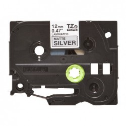 BROTHER TZEM931 Taśma Brother 12mm BLACK ON SILVER (MAT) TAPE / METALIC BROTHER TZEM931 Taśma Brother 12mm BLACK ON SILVER (MAT) TAPE / METALIC