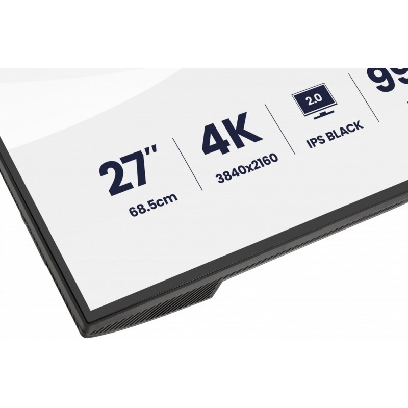 Monitor 27 cali ProGraphic HB2701UHSNP-B1 4K,IPS BLACK 2.0,450cd,VESA USB-c dock(PD:96W),HDMI,DP,DAISY/CHAIN,4xUSB,RJ45,3000:1,s