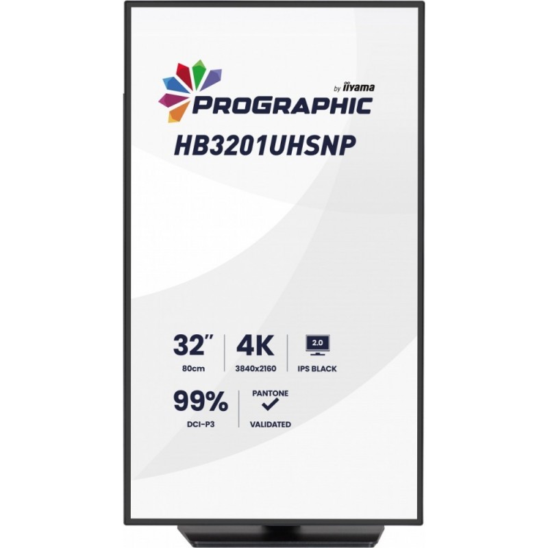 Monitor 31.5 cala ProGraphic HB3201UHSNP-B1 4K,IPS BLACK 2.0,450cd,VESA USB-c dock(PD:96W),HDMI,DP,DAISY/CHAIN,4xUSB,RJ45,3000:1