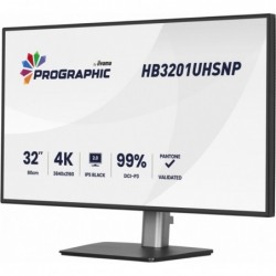 Monitor 31.5 cala ProGraphic HB3201UHSNP-B1 4K,IPS BLACK 2.0,450cd,VESA USB-c dock(PD:96W),HDMI,DP,DAISY/CHAIN,4xUSB,RJ45,3000:1