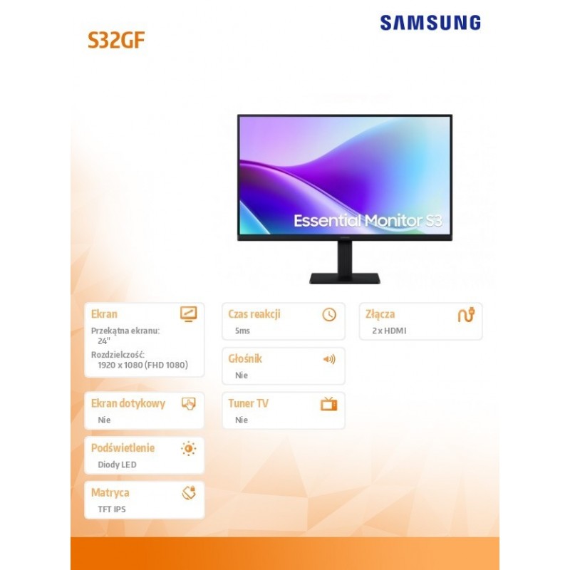 Monitor 24 cale  LS24F320GAUXEN