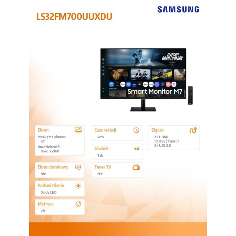 Monitor 32 cale LS32FM700UUXDU