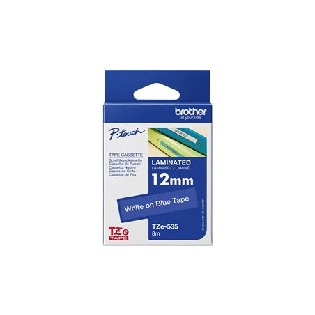 BROTHER TZE535 Taśma Brother 12mm WHITE ON BLUE BROTHER TZE535 Taśma Brother 12mm WHITE ON BLUE