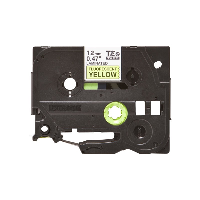 BROTHER TZEC31 Taśma Brother 12mm BLACK ON FLUO. YELLOW