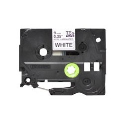 BROTHER TZEN221 Taśma Brother 9mm BLACK ON WHITE NON LAMINATED